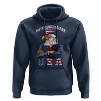 Funny 4th Of July Hoodie My Pronouns USA Eagle American - Wonder Print Shop