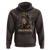 4th Of July Cat Lover Hoodie Meowica Patriotic US Army Cat - Wonder Print Shop