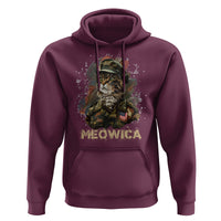 4th Of July Cat Lover Hoodie Meowica Patriotic US Army Cat - Wonder Print Shop
