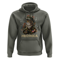4th Of July Cat Lover Hoodie Meowica Patriotic US Army Cat - Wonder Print Shop