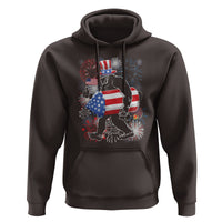 4th Of July Hoodie Bigfoot Fireworks Sasquatch American Flag - Wonder Print Shop