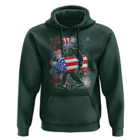4th Of July Hoodie Bigfoot Fireworks Sasquatch American Flag - Wonder Print Shop