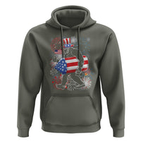 4th Of July Hoodie Bigfoot Fireworks Sasquatch American Flag - Wonder Print Shop