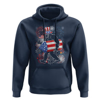 4th Of July Hoodie Bigfoot Fireworks Sasquatch American Flag - Wonder Print Shop