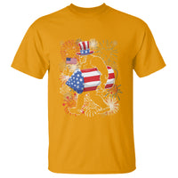 4th Of July T Shirt Bigfoot Fireworks Sasquatch American Flag - Wonder Print Shop