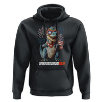 4th Of July Dinosaur Hoodie Amerisaurus Fireworks Patriotic Independence Day - Wonder Print Shop