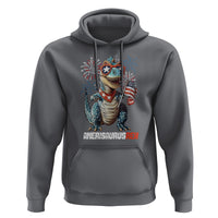 4th Of July Dinosaur Hoodie Amerisaurus Fireworks Patriotic Independence Day - Wonder Print Shop