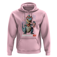 4th Of July Dinosaur Hoodie Amerisaurus Fireworks Patriotic Independence Day - Wonder Print Shop