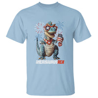 4th Of July Dinosaur T Shirt Amerisaurus Fireworks Patriotic Independence Day - Wonder Print Shop