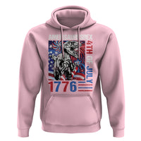 4th Of July Dinosaur Hoodie Amerisaurus Fireworks Patriotic Independence Day - Wonder Print Shop