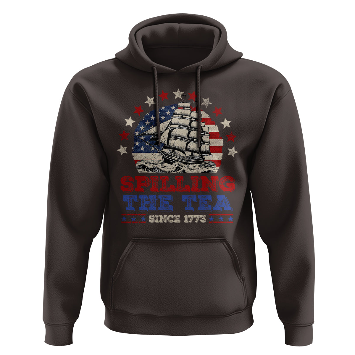 Funny 4th Of July Hoodie Spilling The Tea Since 1773 - Wonder Print Shop