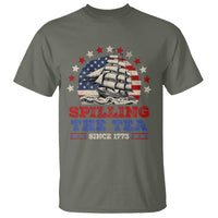 Funny 4th Of July T Shirt Spilling The Tea Since 1773 - Wonder Print Shop