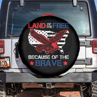 American Patriotic Spare Tire Cover Land Of The Free Because Of The Brave