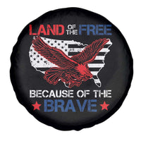 American Patriotic Spare Tire Cover Land Of The Free Because Of The Brave