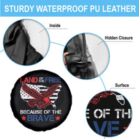 American Patriotic Spare Tire Cover Land Of The Free Because Of The Brave