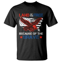 American Patriotic T Shirt Land Of The Free Because Of The Brave - Wonder Print Shop