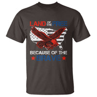 American Patriotic T Shirt Land Of The Free Because Of The Brave - Wonder Print Shop
