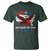 American Patriotic T Shirt Land Of The Free Because Of The Brave - Wonder Print Shop