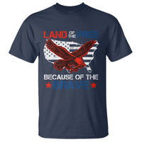 American Patriotic T Shirt Land Of The Free Because Of The Brave - Wonder Print Shop