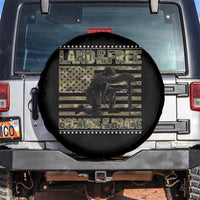 American Patriotic Spare Tire Cover Land Of The Free Because Of The Brave