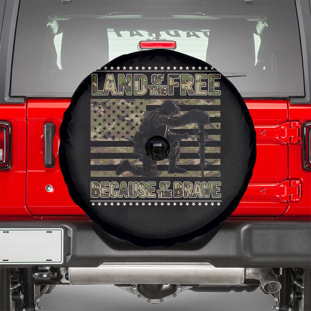 American Patriotic Spare Tire Cover Land Of The Free Because Of The Brave