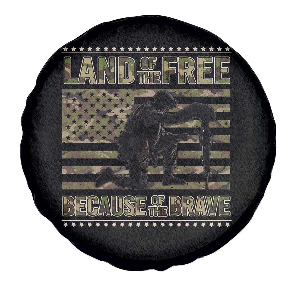 American Patriotic Spare Tire Cover Land Of The Free Because Of The Brave
