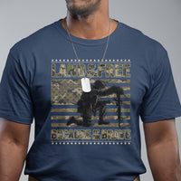 American Patriotic T Shirt Land Of The Free Because Of The Brave - Wonder Print Shop