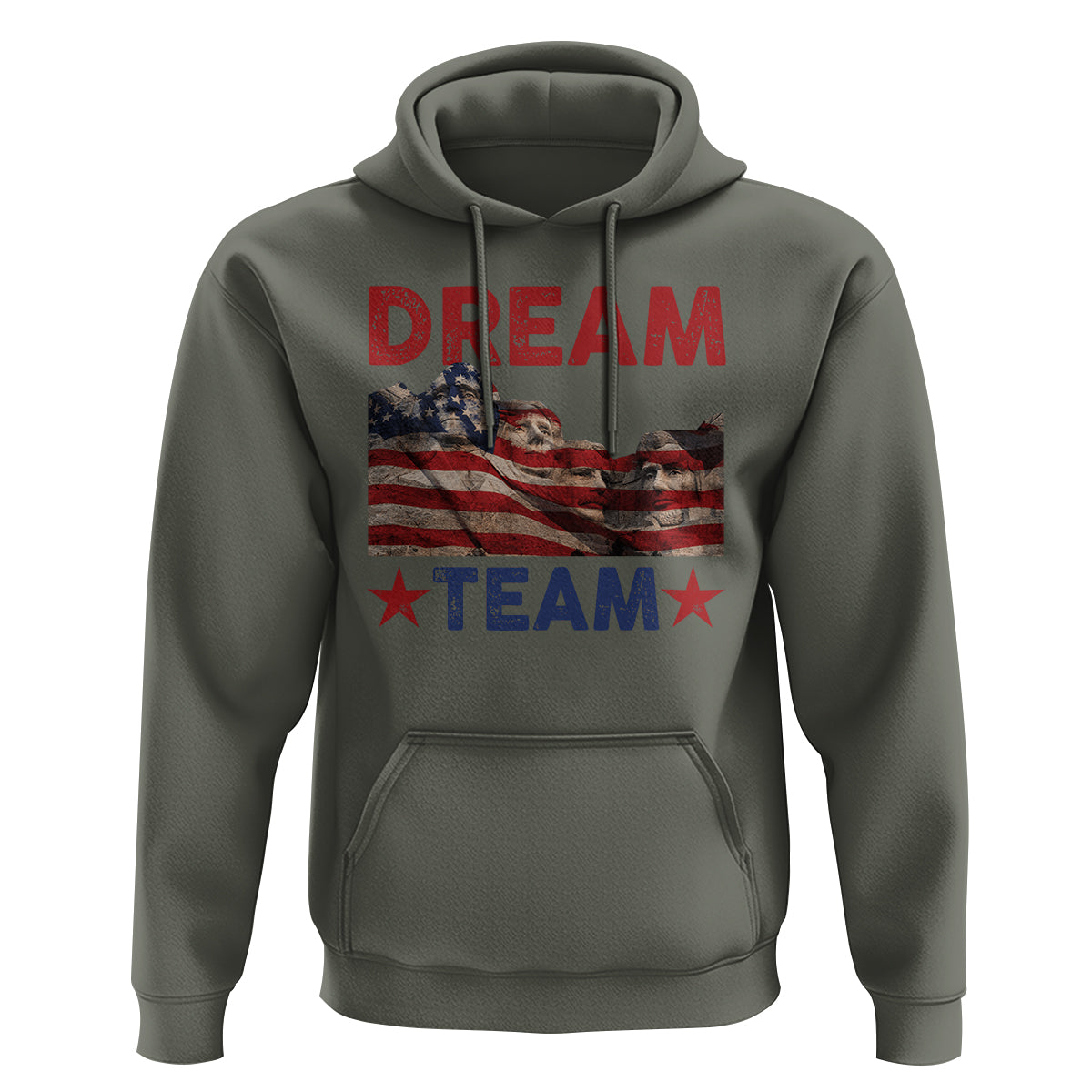 4th Of July Hoodie Dream Team Presidents Mount Rushmore - Wonder Print Shop