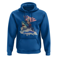Funny 4th Of July Hoodie George Washington Riding Shark Patriotic Independence Day - Wonder Print Shop