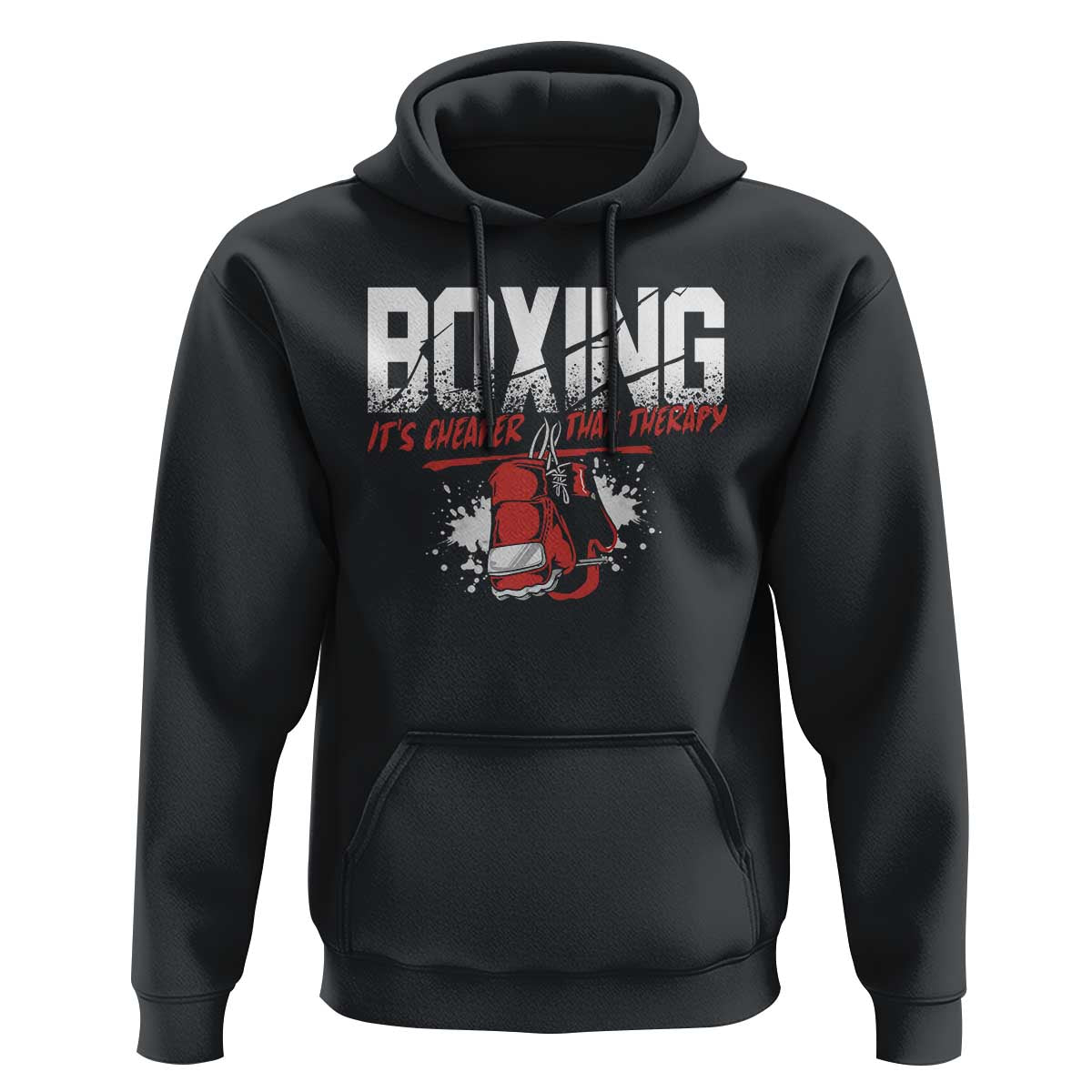 Boxing Cheaper Than Therapy Hoodie - Wonder Print Shop