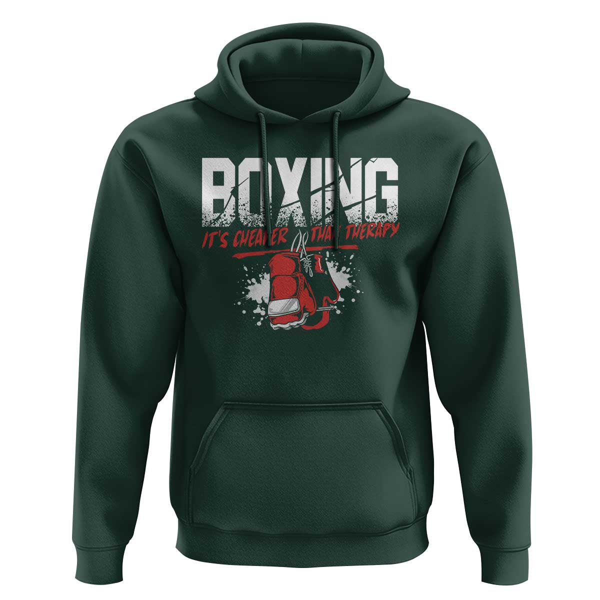 Boxing Cheaper Than Therapy Hoodie - Wonder Print Shop