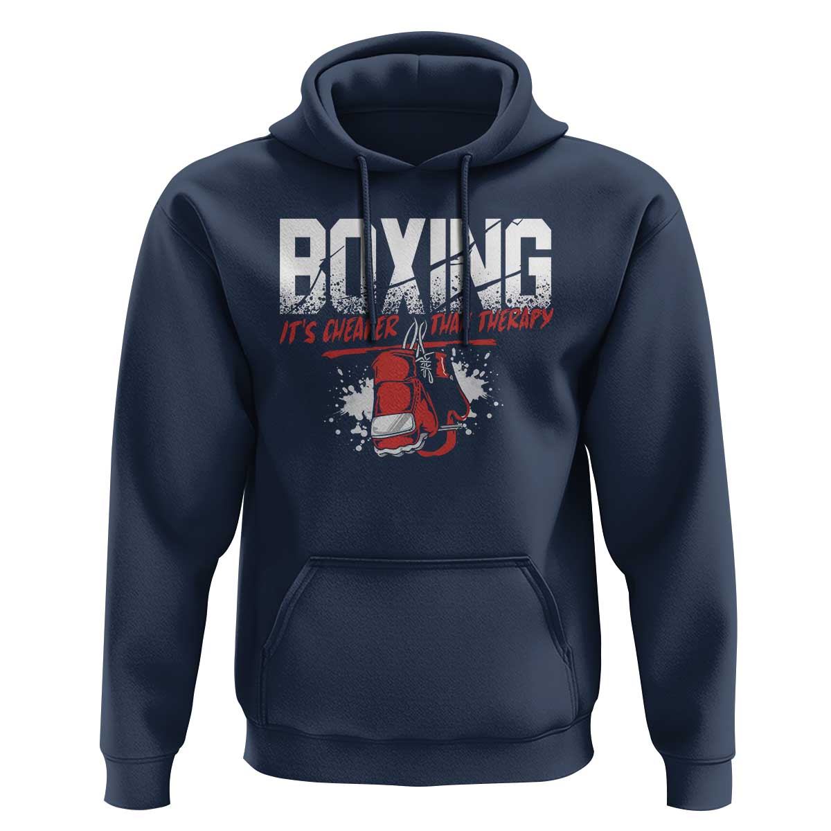 Boxing Cheaper Than Therapy Hoodie - Wonder Print Shop