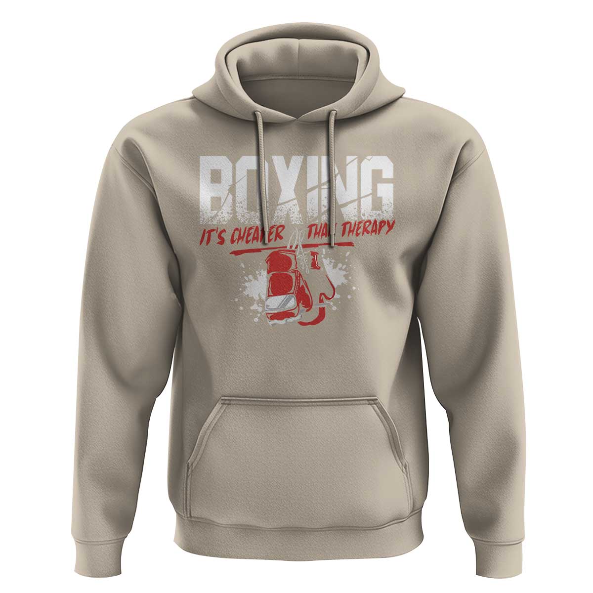Boxing Cheaper Than Therapy Hoodie - Wonder Print Shop