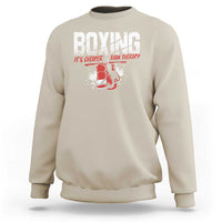 Boxing Cheaper Than Therapy Sweatshirt - Wonder Print Shop