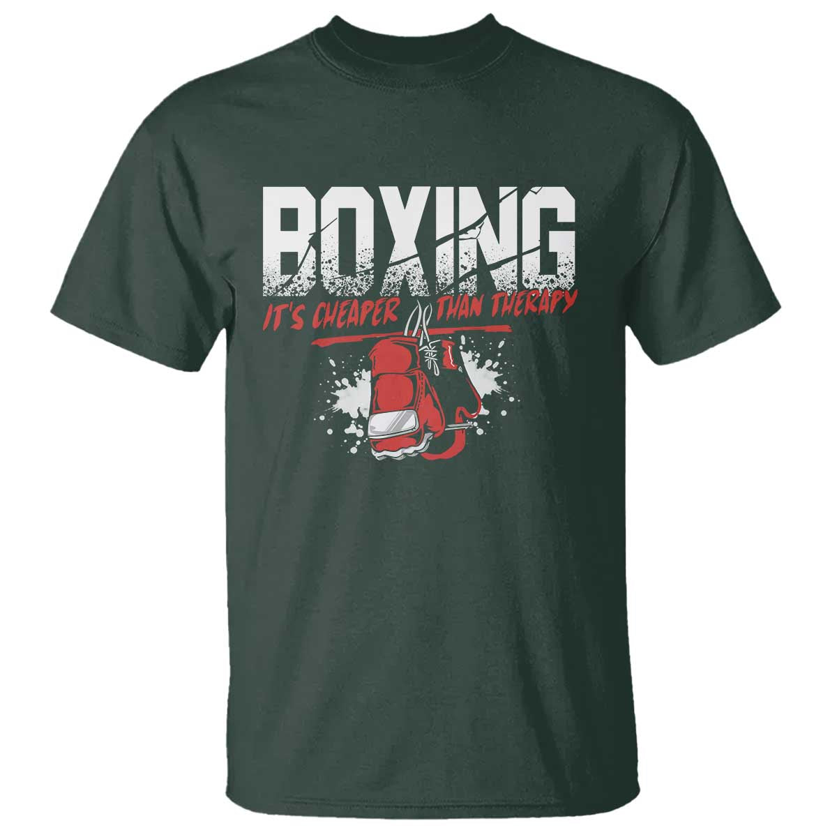 Boxing Cheaper Than Therapy T Shirt - Wonder Print Shop