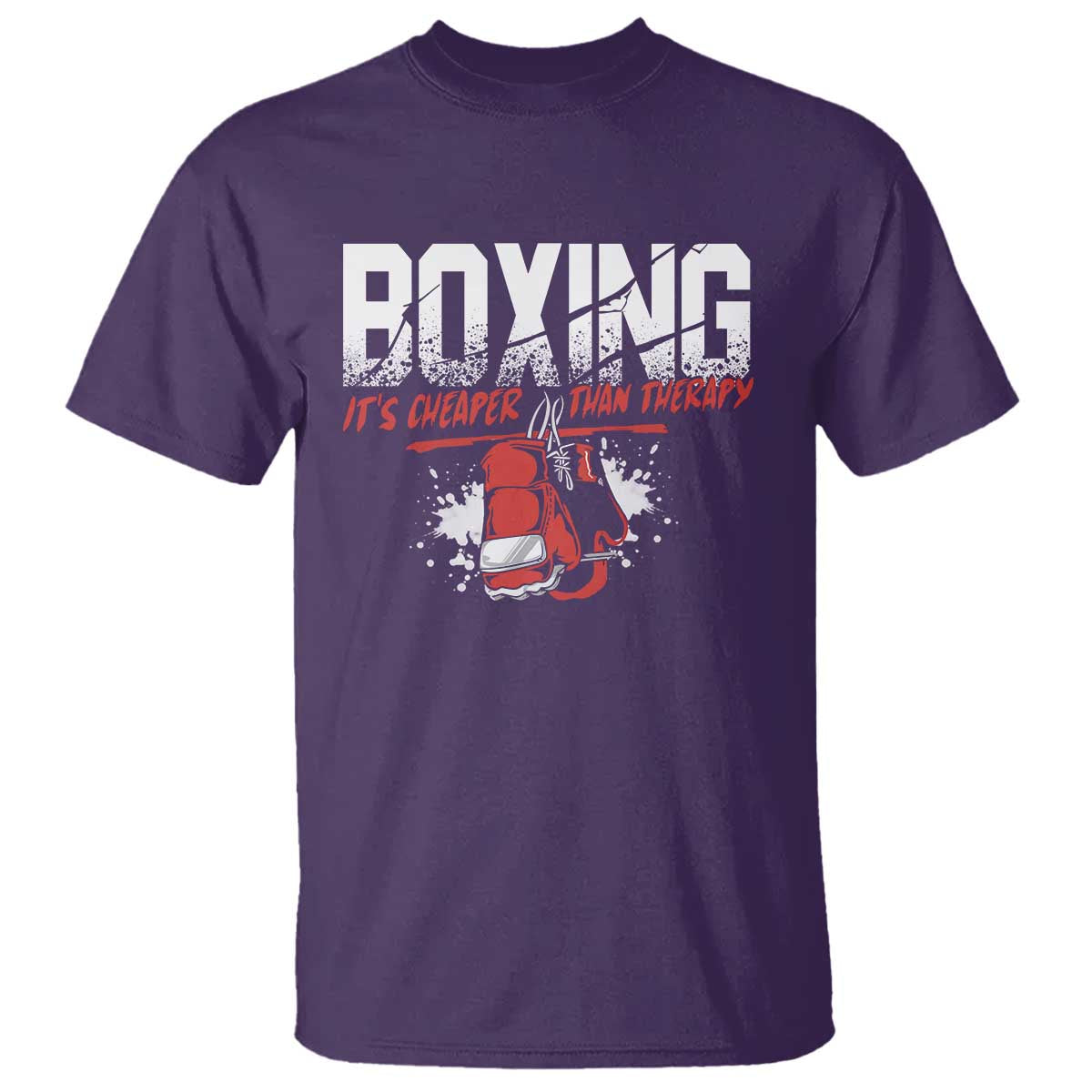 Boxing Cheaper Than Therapy T Shirt - Wonder Print Shop