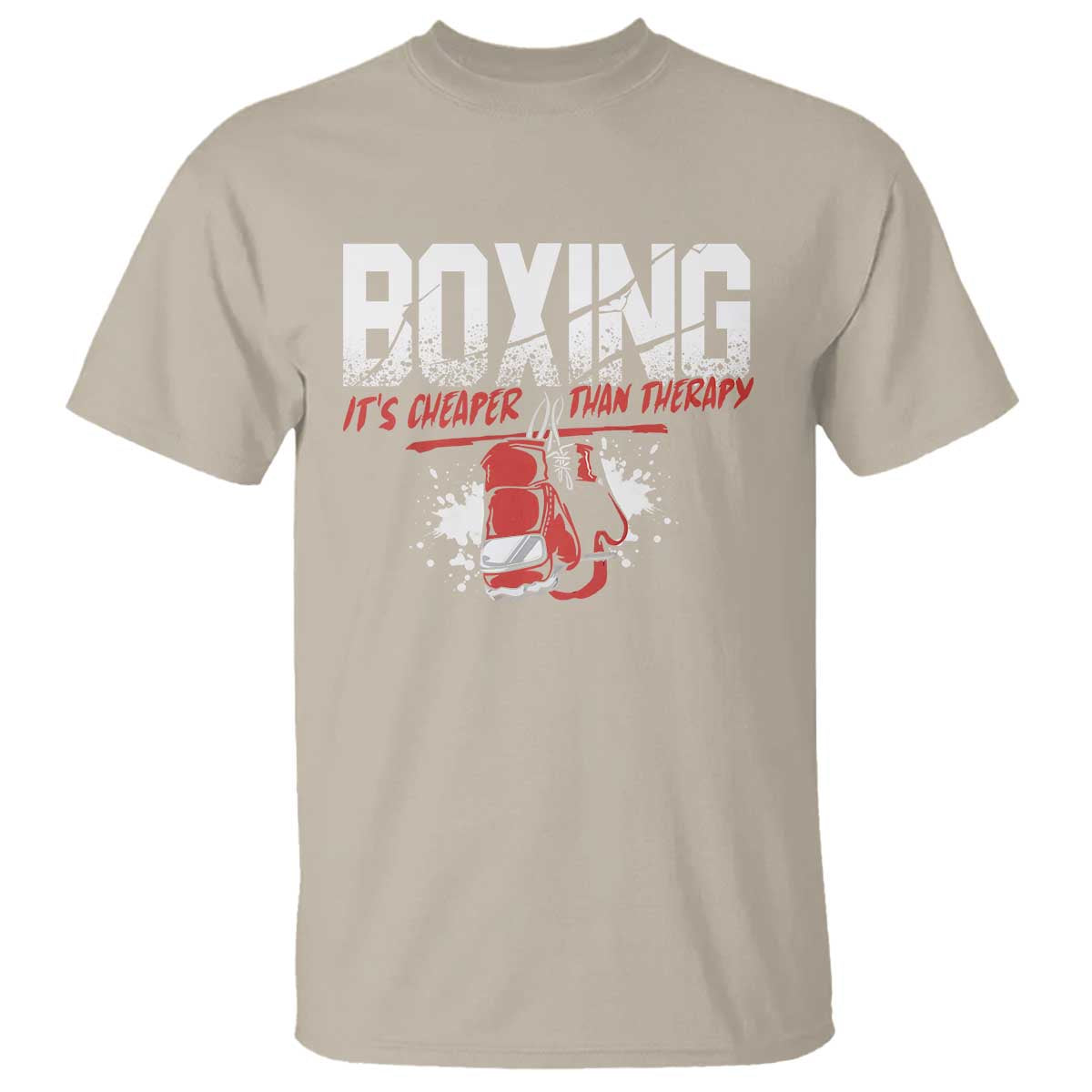 Boxing Cheaper Than Therapy T Shirt - Wonder Print Shop