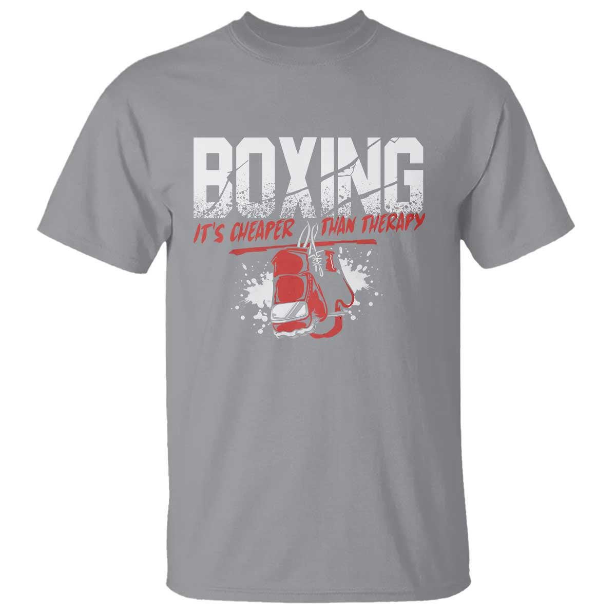 Boxing Cheaper Than Therapy T Shirt - Wonder Print Shop