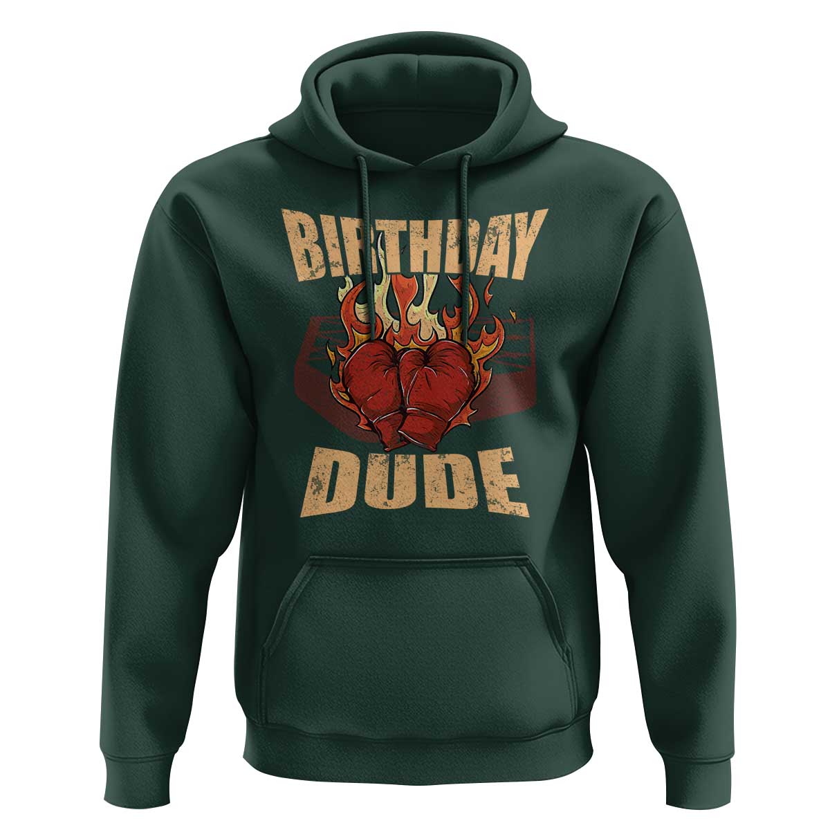 Birthday Dude Boxing Player Hoodie - Wonder Print Shop