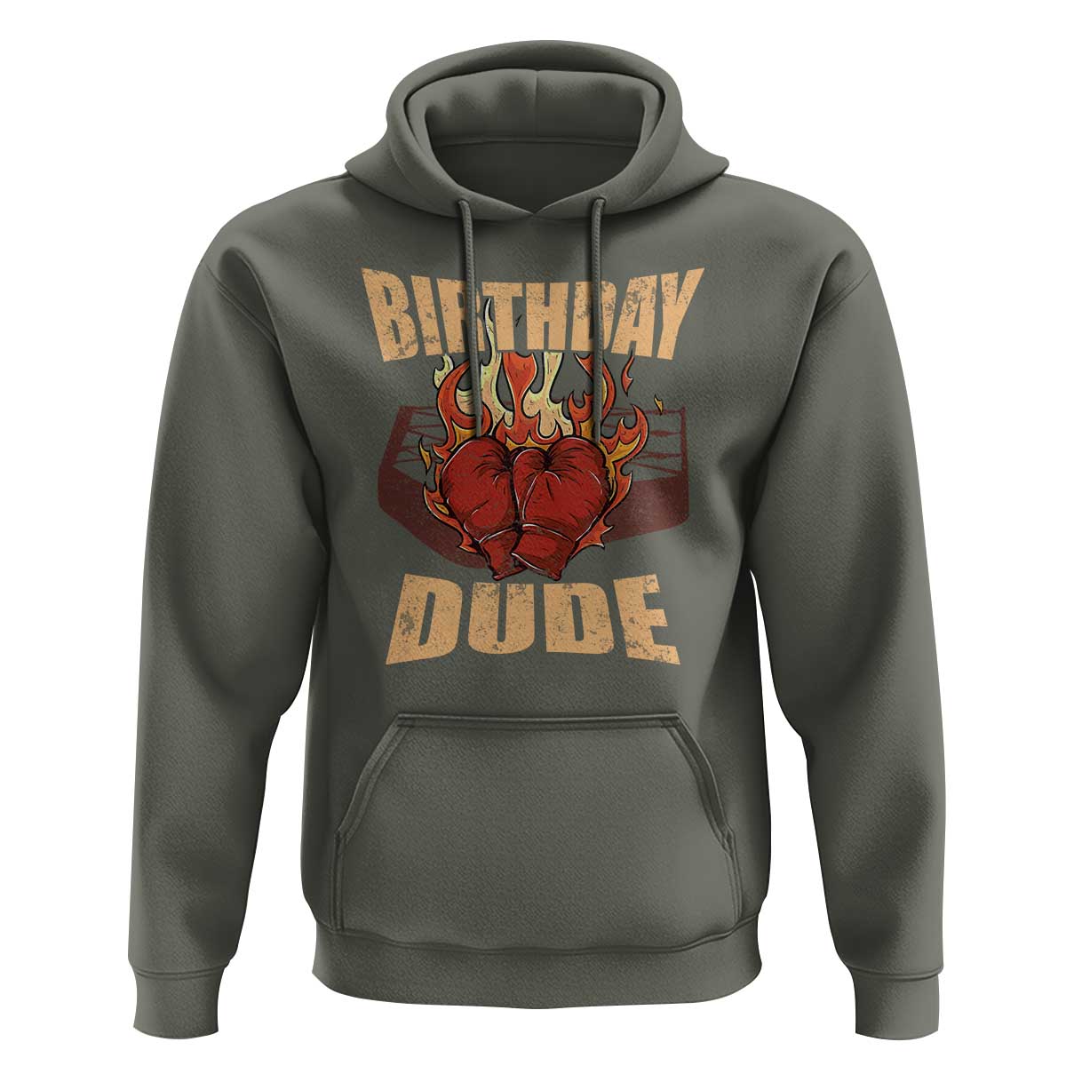 Birthday Dude Boxing Player Hoodie - Wonder Print Shop