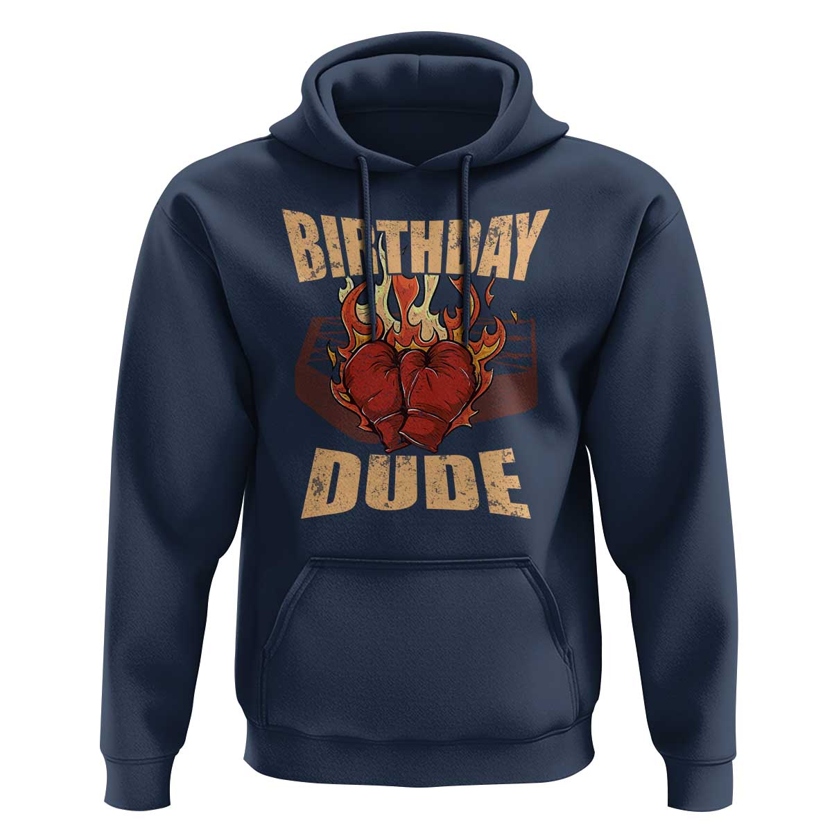 Birthday Dude Boxing Player Hoodie - Wonder Print Shop