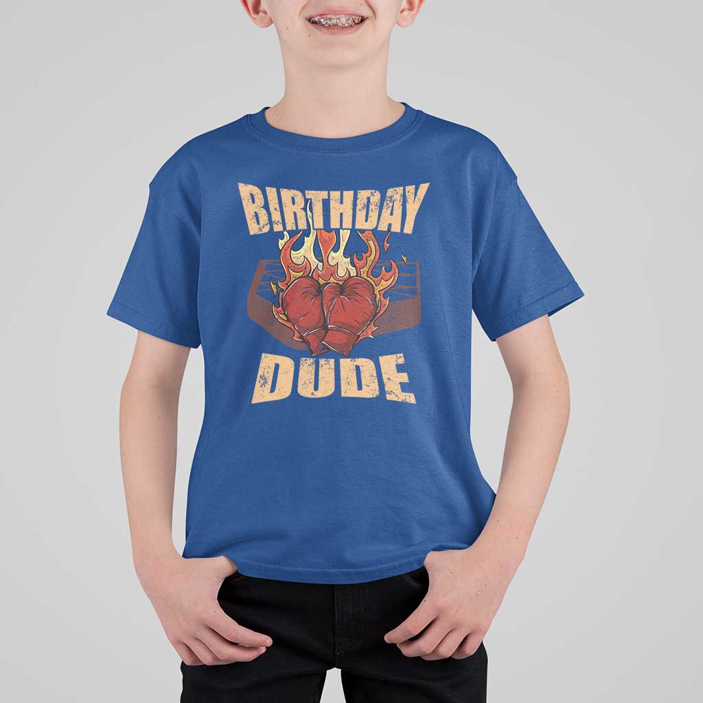 Birthday Dude Boxing Player T Shirt For Kid - Wonder Print Shop