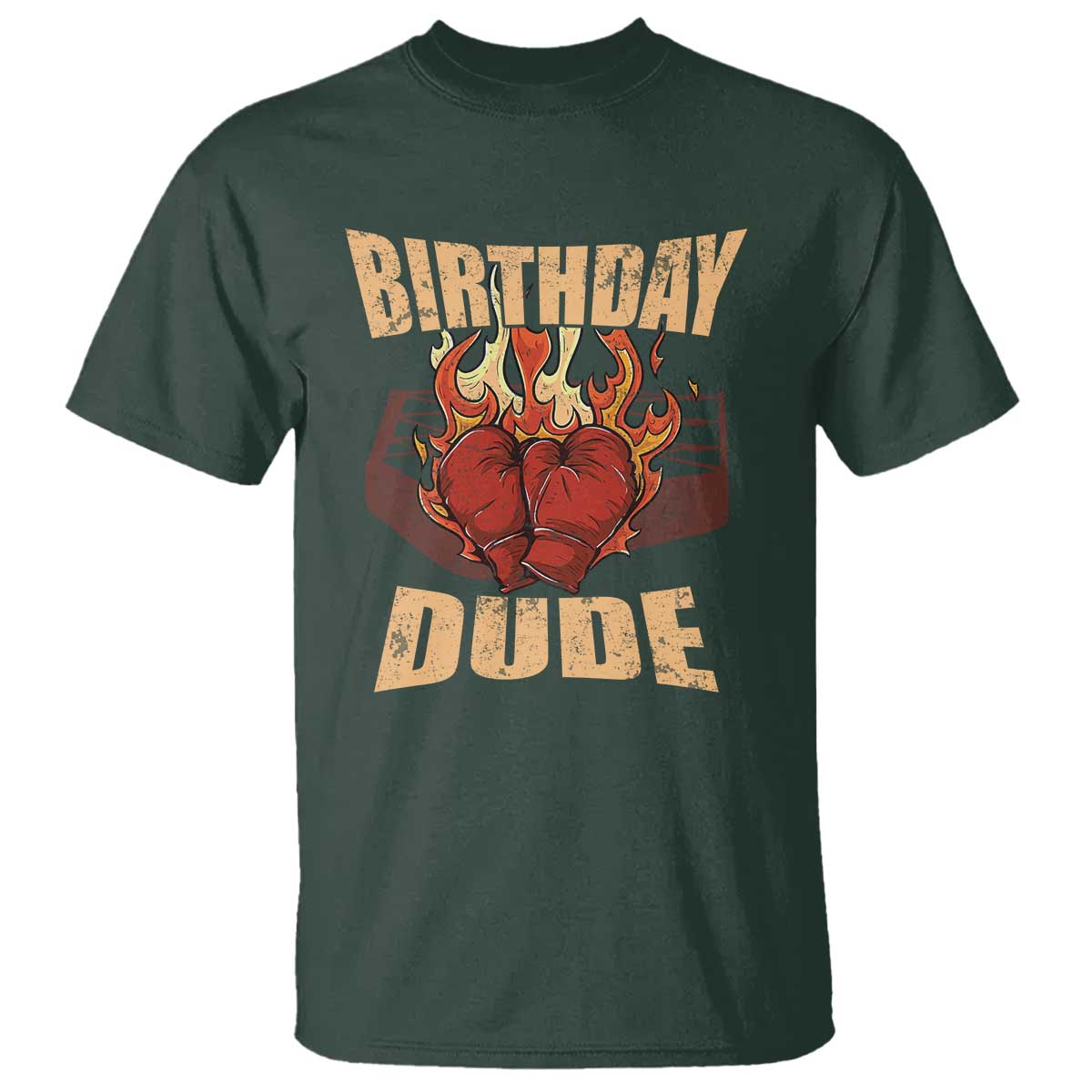 Birthday Dude Boxing Player T Shirt - Wonder Print Shop