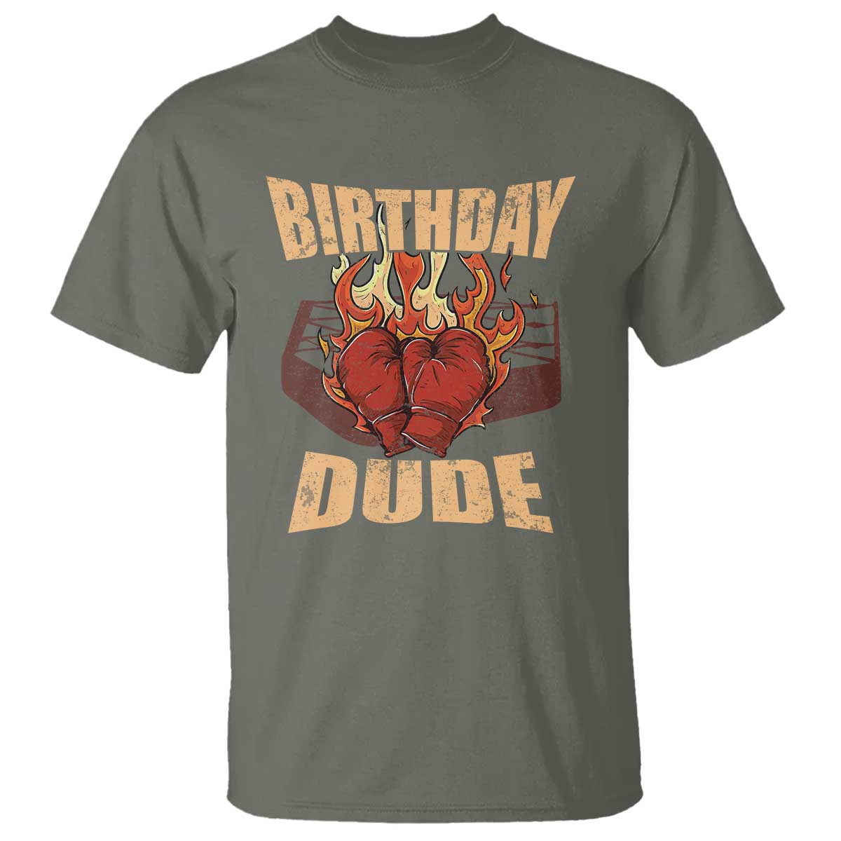 Birthday Dude Boxing Player T Shirt - Wonder Print Shop