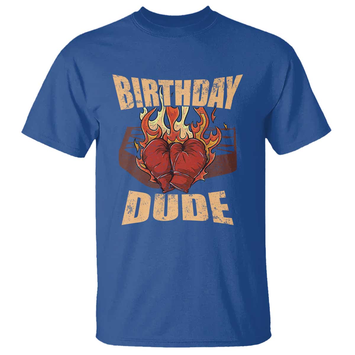 Birthday Dude Boxing Player T Shirt - Wonder Print Shop
