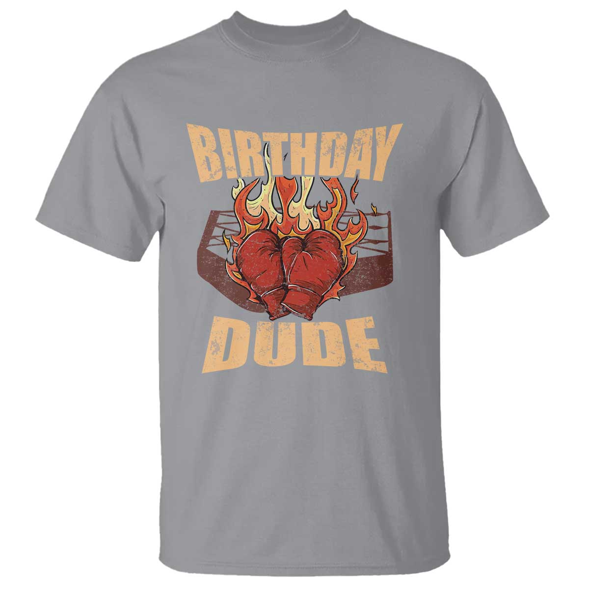 Birthday Dude Boxing Player T Shirt - Wonder Print Shop
