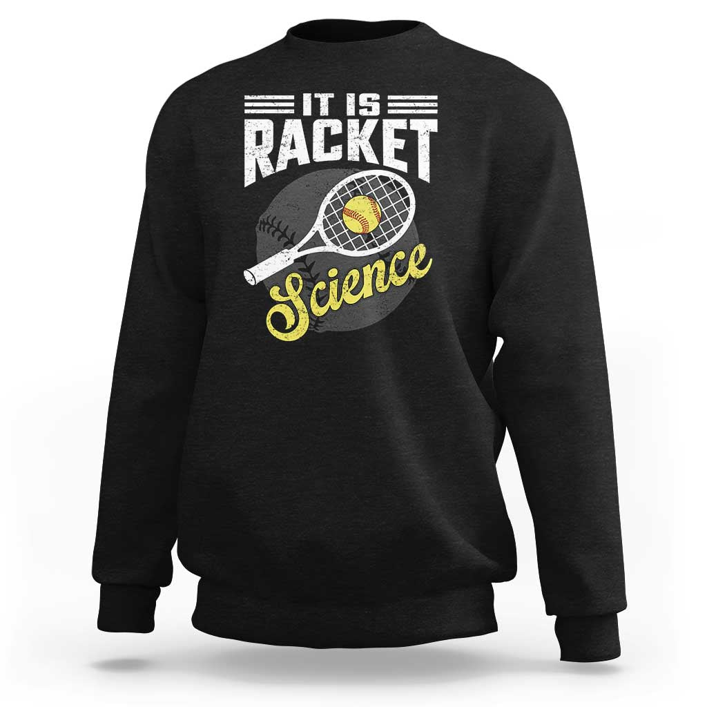Funny Tennis Sweatshirt It's Racket Science - Wonder Print Shop