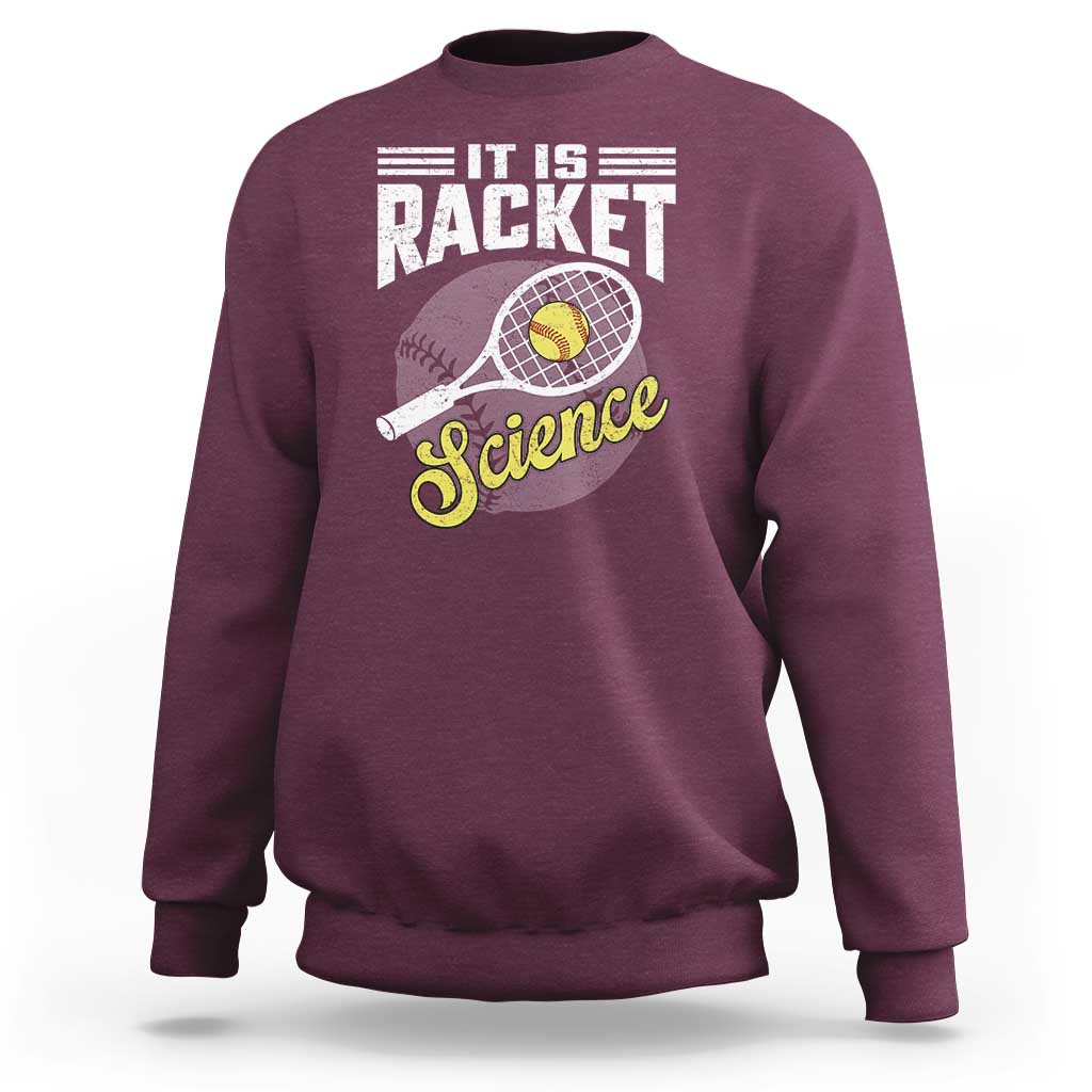 Funny Tennis Sweatshirt It's Racket Science - Wonder Print Shop