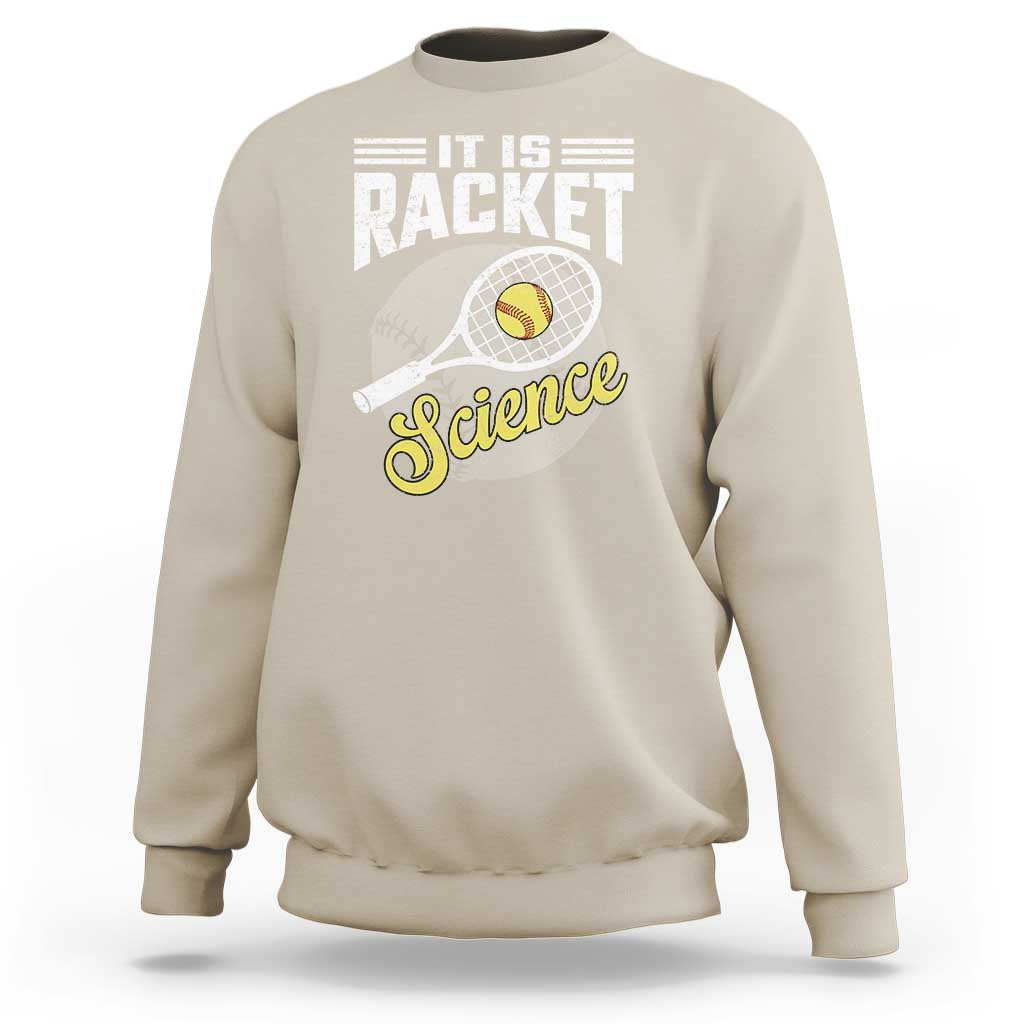 Funny Tennis Sweatshirt It's Racket Science - Wonder Print Shop