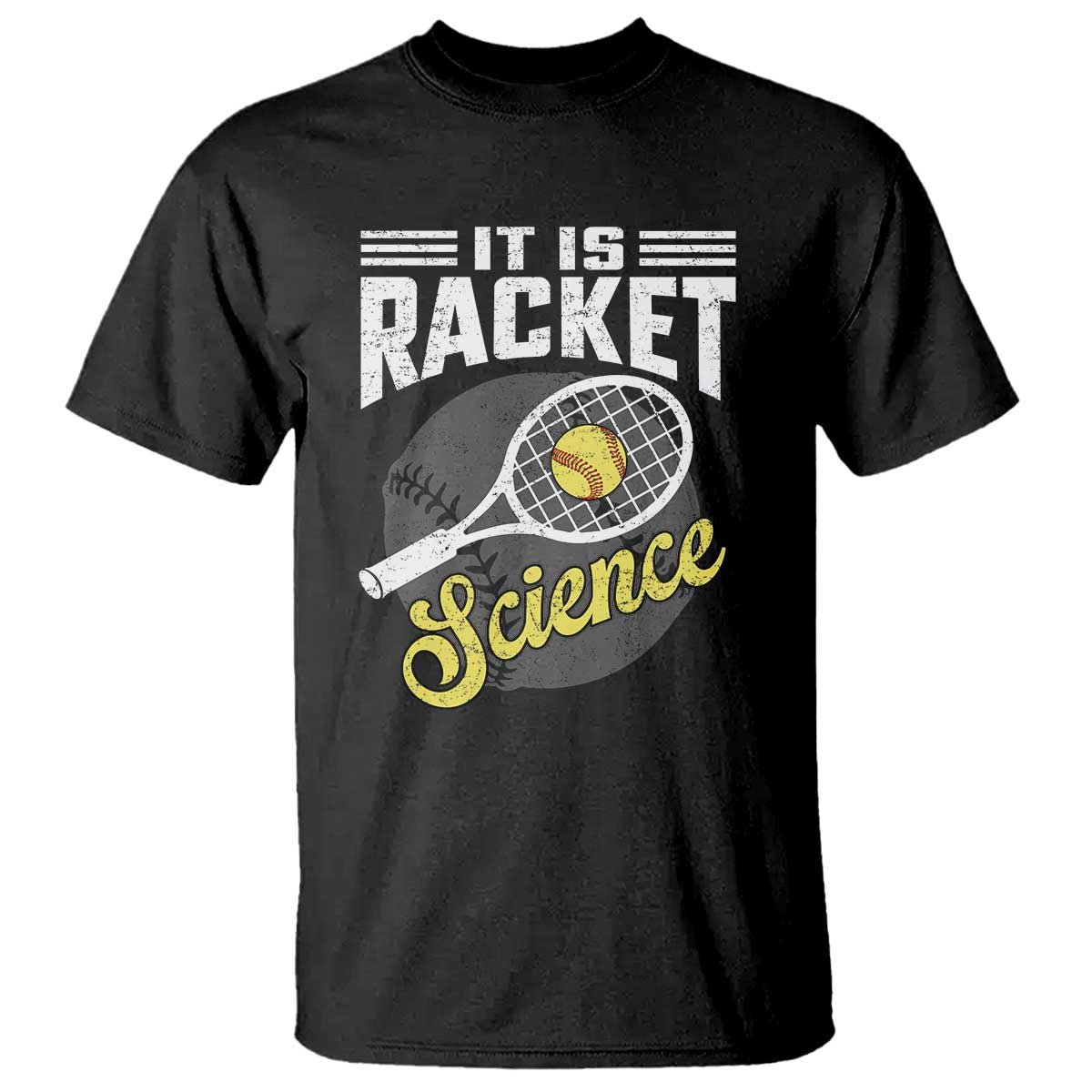 Funny Tennis T Shirt It's Racket Science - Wonder Print Shop
